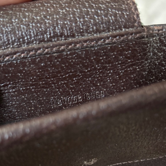 gucci brown monogram fold wallet with sherry line - Picture 14 of 14